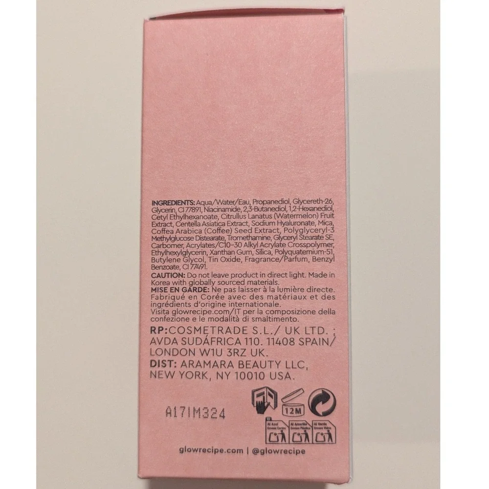Glow Recipe Watermelon Glow Niacinamide Hue Drops Tinted Serum Rosy Glow 40ml